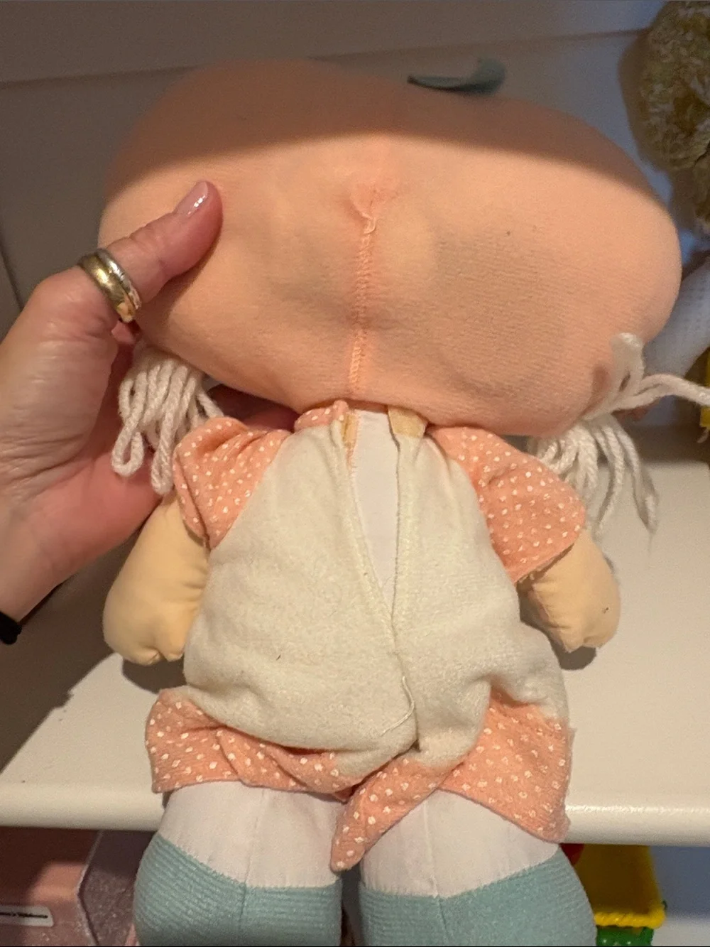 Vinatge strawberry shortcake. Apricot rag doll